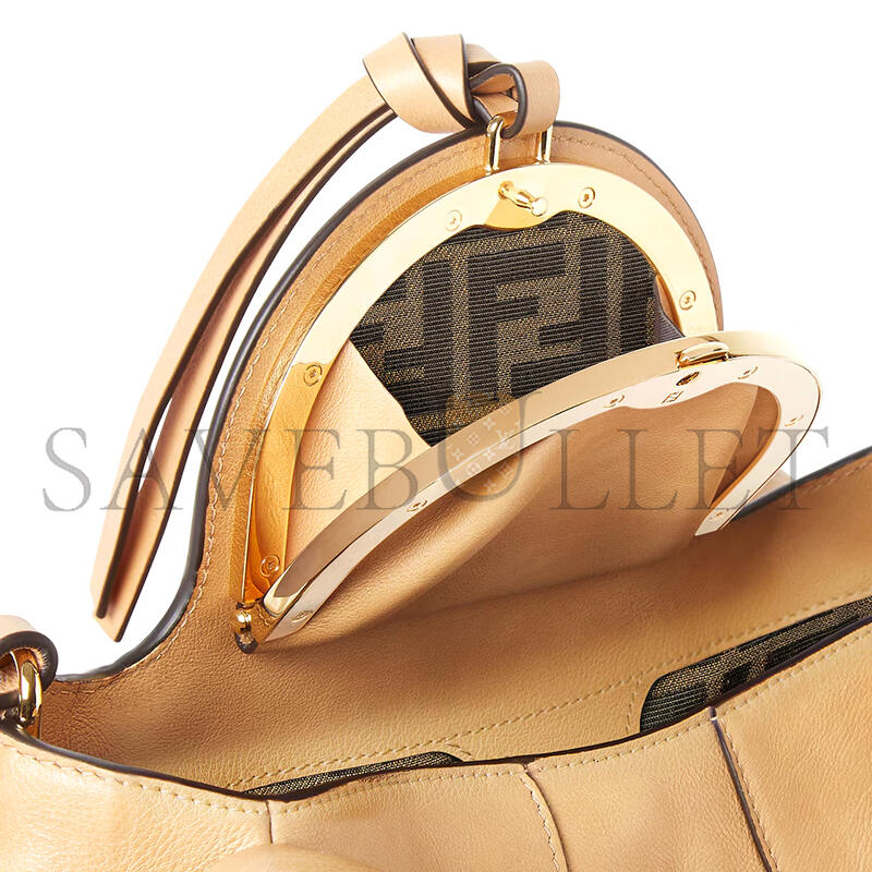 F**di spy small beige leather bag 8br838ayctf1i73 (32*18*12cm)